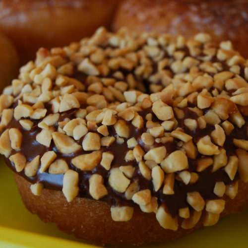 Cake Donut Chocolate with Peanuts Jarams Donuts online store