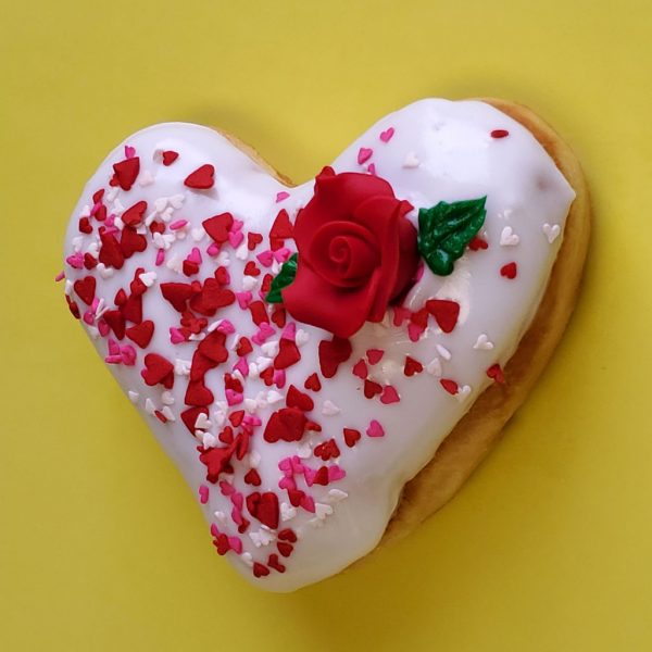 Valentines day donut