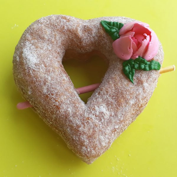 Valentines day donut