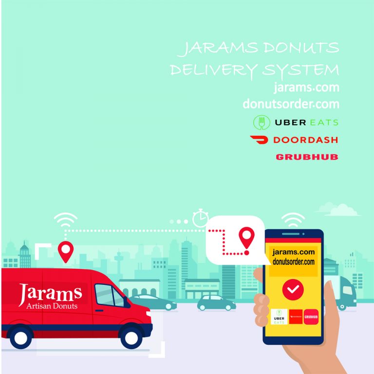 Donuts delivery WEBSITE OPEN Jarams Donuts online store