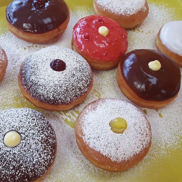 Hanukkah donuts sufganiyot