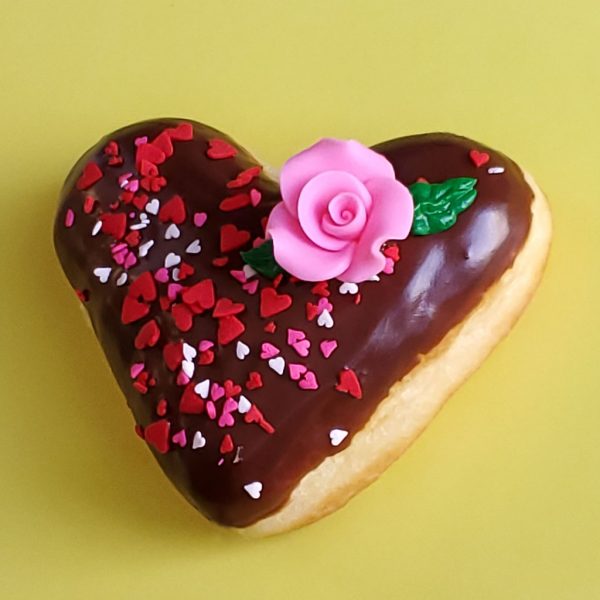 Valentine's day donut