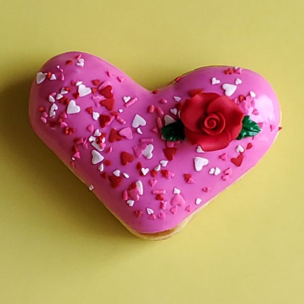 Valentine's day donut