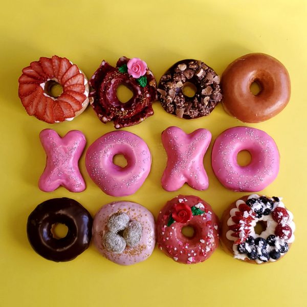 Valentine's day donuts