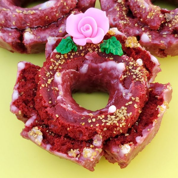 Valentine's day Red velvet donuts