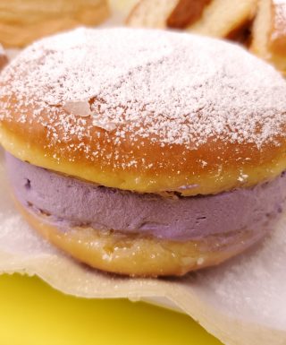 Purple yam cream jam donuts