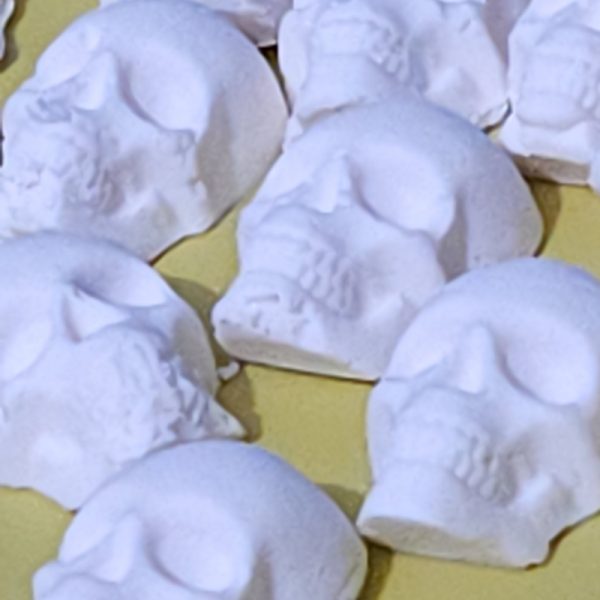 Halloween skull donuts