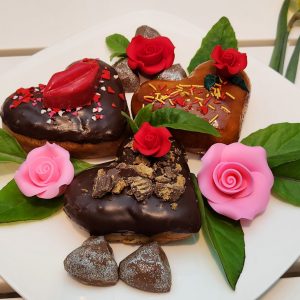 Valentine's day donuts