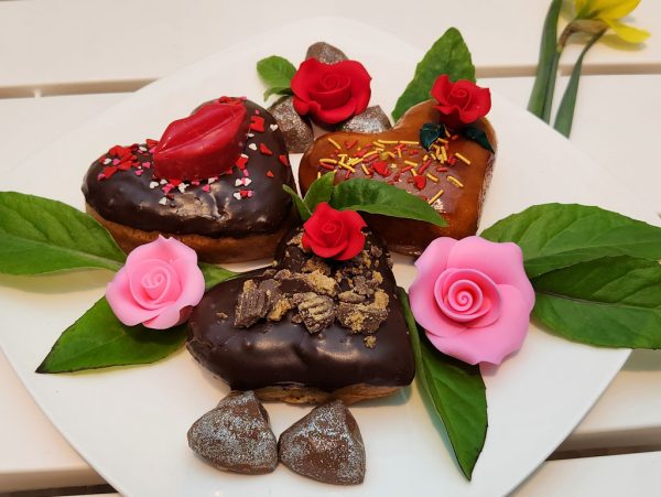 Valentine's day donuts