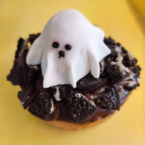 halloween donuts, ghost donuts